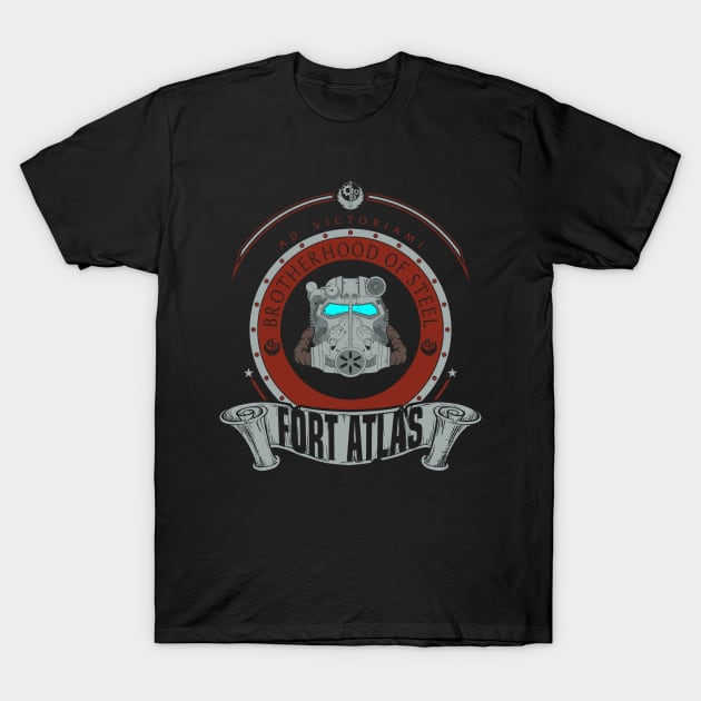 BROTHERHOOD OF STEEL (FORT ATLAS) T-Shirt by Absoluttees